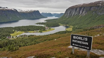 Et fredelig norsk landskap med en hint av navnet Bjorlis