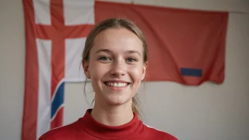 En person med et vennlig smil og et norsk flagg i bakgrunnen, som representerer det norske navnet Bengts.
