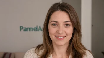 Et portrett av en kvinne med navnet Pamela.