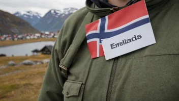 En person med navnet Erlands, som symboliserer navnets norske opprinnelse.