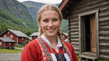 Et varmt og invitende bilde av en norsk kvinne, som representerer navnet Synnøves.
