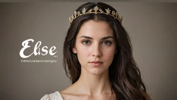 En illustrasjon av en jente eller kvinne med en myk, elegant bakgrunn, som symboliserer navnet Elise.