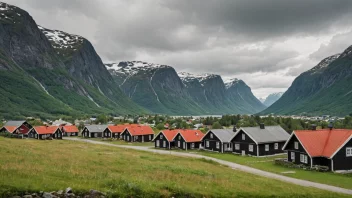 Et malerisk landskap av Tennevolls i Norge