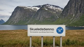 Et malerisk bilde av Skulestadmos, en geografisk lokasjon i Norge