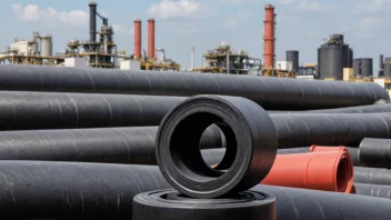 Et NBR-gummiprodukt i en industriell setting.