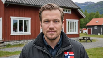 En person med etternavnet Nicolaisen i en tradisjonell norsk setting.