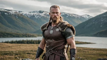 En avbildning av Halvdan, en historisk skikkelse fra nordisk mytologi og historie.