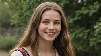 Et bilde av en kvinne med navnet Gerda.