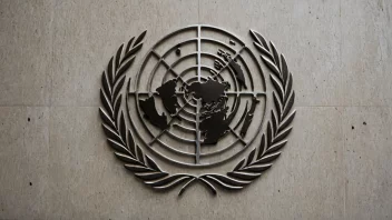 Bildet viser logoen eller bygningen til FNs organisasjon for industriell utvikling (UNIDO), en organisasjon som arbeider for å fremme bærekraftig industrialisering og redusere fattigdom.