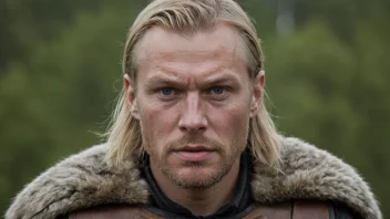 Et portrett av en norsk mann med et modig og selvbevisst uttrykk.