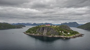En fredelig og malerisk øy i Norge