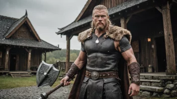 En vikingkriger som representerer navnet Torvald, som betyr 'Thors hersker'.