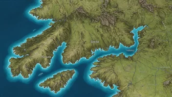 Et kart over Nerlandsøy i Norge